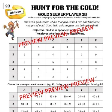 Gold Hunt Division Game D Gold Hunt Division Game D