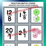 Improper Fraction cards F
