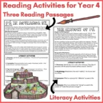 Pā in NZ Year 4 Reading Activities a