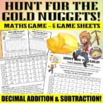 Cover Gold Hunt addition subtraction decimals