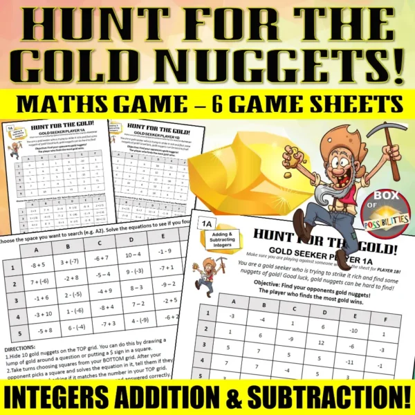 Cover Gold Hunt integers Cover Gold Hunt integers
