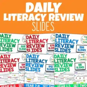 Daily Literacy Review Slides