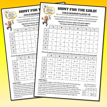 Gold Hunt integers B Gold Hunt integers B