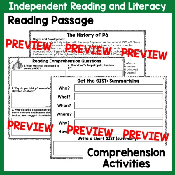 History of Pa Independent Literacy Activities a History of Pa Independent Literacy Activities a