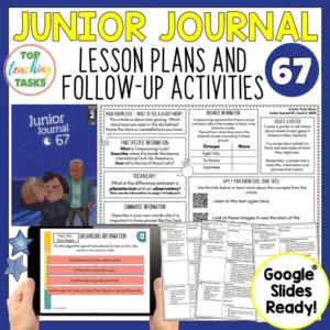 NZ Junior Journal 67 Activities and Lesson Plans