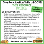 Punctuation Boost Power Up Pack - Commas a