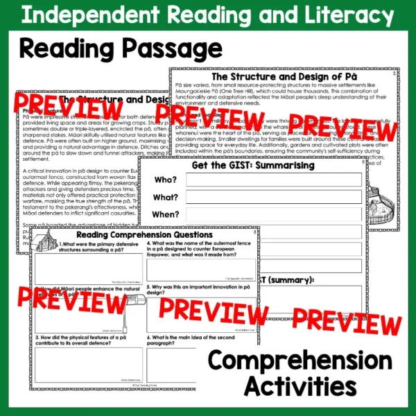 Structure and Design of Pa Independent Literacy Activities a Structure and Design of Pa Independent Literacy Activities a