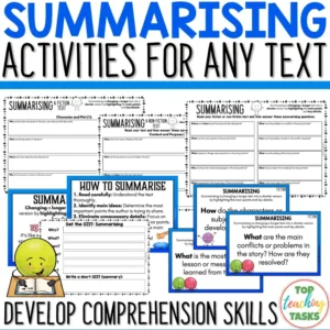 Summarising Activities for Any Fiction or Non-Fiction Text