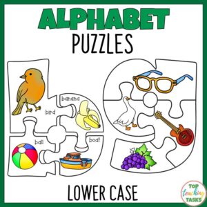 Alphabet Puzzles Lower case Letters | Beginning Sounds