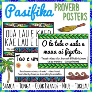 Pacific Islands Growth Mindset Proverb Posters