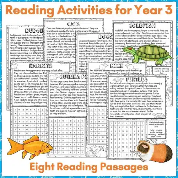 Pets-Year-3-Reading-Activities-1 Pets-Year-3-Reading-Activities-1