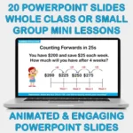 PowerPoint Slides Counting in 25s 50s A