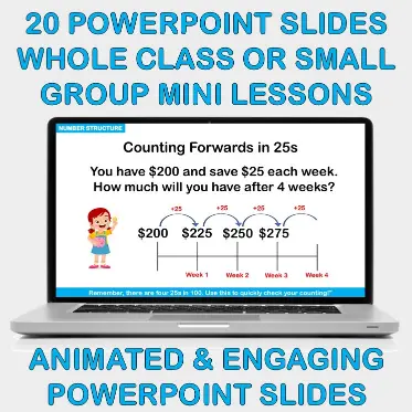PowerPoint Slides Counting in 25s 50s A PowerPoint Slides Counting in 25s 50s A