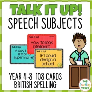 Speech Topic Cards - Impromptu and Prepared