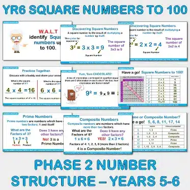 PowerP Factors and square numbers NS Yrs5-6 C PowerP Factors and square numbers NS Yrs5-6 C