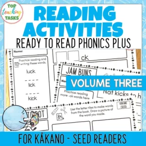 Ready to Read Phonics Plus Kākano Seed Activities Volume Three