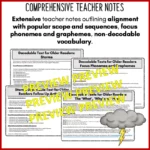 Storms Decodable Text and Activities for Older Readers c
