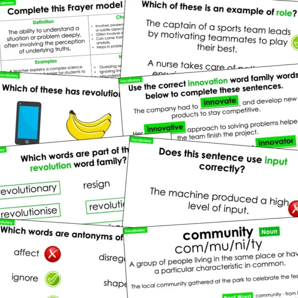 Tier 2 Vocabulary Explicit Teaching Slides Year 6 Set One c Tier 2 Vocabulary Explicit Teaching Slides Year 6 Set One c