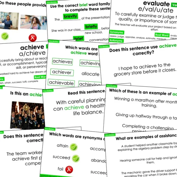 Tier 2 Vocabulary Explicit Teaching Slides Year 8 Set One c Tier 2 Vocabulary Explicit Teaching Slides Year 8 Set One c