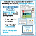 When to use paragraphs year 1-3 a