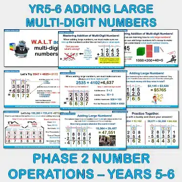 Adding Multi-digit Numbers NO Yrs4-6 C Adding Multi-digit Numbers NO Yrs4-6 C