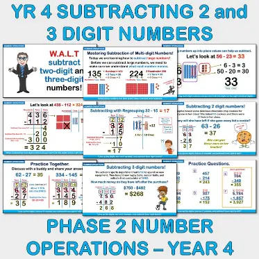 Subtracting Multi-digit Numbers NO Yrs4-6 B Subtracting Multi-digit Numbers NO Yrs4-6 B