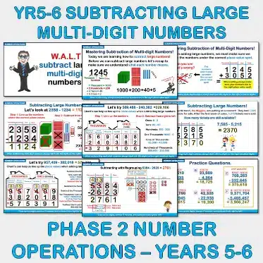 Subtracting Multi-digit Numbers NO Yrs4-6 C Subtracting Multi-digit Numbers NO Yrs4-6 C