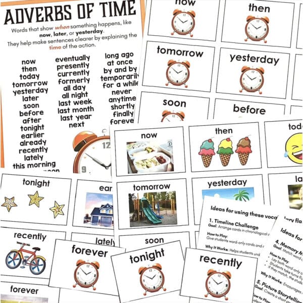 Vocabulary Explicit Teaching Slides and Activities First Six Months Adverbs of Time_Page_3 Vocabulary Explicit Teaching Slides and Activities First Six Months Adverbs of Time_Page_3