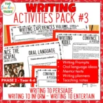 Writing Experiences Volume THREE - 2024 Edition (New Curriculum)