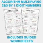 Algorithm 2&3 digit by 1 digit Multiplying Numbers D