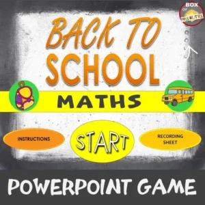 Back to School PowerPoint Maths Game: Fun Whole-Class Maths Activity