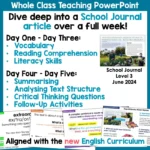 Papatūānuku Kōkiri Marae School Journal Whole Class Teaching Activities a