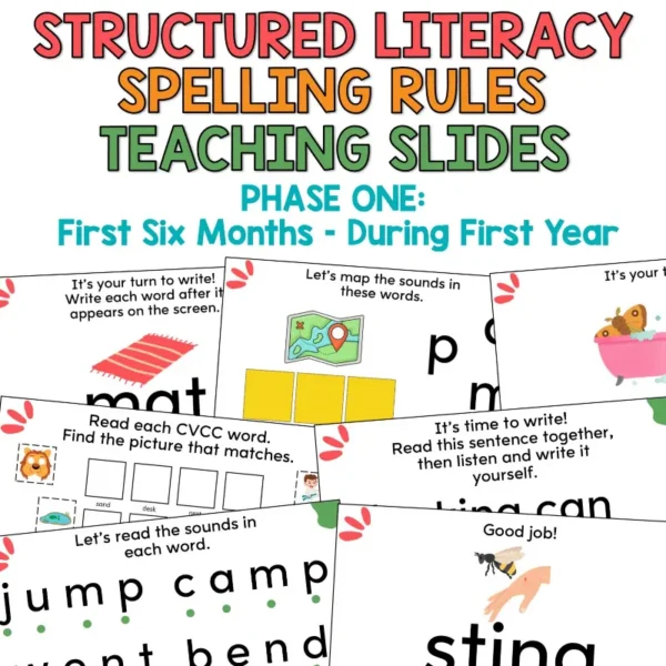 Structured Lieracy Spelling Rule Teaching Slides Phase One First Six Months-During First Year b Structured Lieracy Spelling Rule Teaching Slides Phase One First Six Months-During First Year b