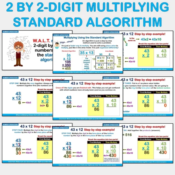 Algorithm 2 by 2 digit Multiplying Numbers NO Phase 2&3 Yrs6-8 B Algorithm 2 by 2 digit Multiplying Numbers NO Phase 2&3 Yrs6-8 B