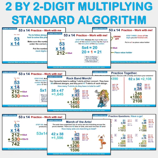 Algorithm 2 by 2 digit Multiplying Numbers NO Phase 2&3 Yrs6-8 C Algorithm 2 by 2 digit Multiplying Numbers NO Phase 2&3 Yrs6-8 C