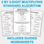 Algorithm 2 by 2 digit Multiplying Numbers NO Phase 2&3 Yrs6-8 D