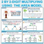 Area model 2 by 2 digit Multiplying Numbers NO Phase 2&3 Yrs5-7 B