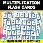 Multiplication flash cards & traingle C