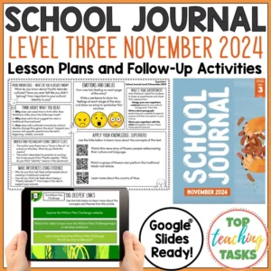 School Journal Level 3 November 2024 Reading Activities