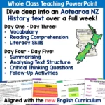 The Lead-Up to the Treaty Year 5-6 Whole Class Teaching a
