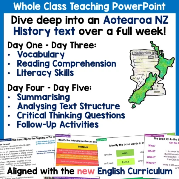 The Lead-Up to the Treaty Year 5-6 Whole Class Teaching a The Lead-Up to the Treaty Year 5-6 Whole Class Teaching a