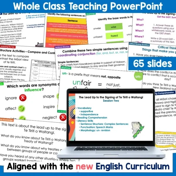The Lead-Up to the Treaty Year 5-6 Whole Class Teaching b The Lead-Up to the Treaty Year 5-6 Whole Class Teaching b