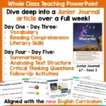Whole Class Junior Journal Resource Year 3 - The Stars of Matariki a