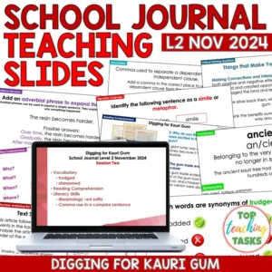 Whole Class School Journal Resource Year 4 - Digging for Kauri Gum