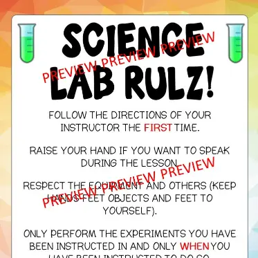 Science Rules Poster A Science Rules Poster A