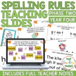 Structured Lieracy Spelling Rule Teaching Slides Phase Two During Fourth Year