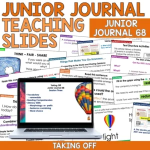 Whole Class Junior Journal Resource Year 3 - Taking Off - Junior Journal 68