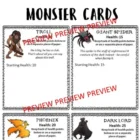 Addition and subtraction monster board game E