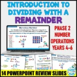 Cover Intro dividing with remainders NO Phase 2 Yrs4-6