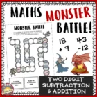 Cover monster battle addition subtraction